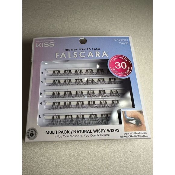 KISS Products Falscara Natural Wispy False Eyelash Clusters Multipack - 24ct - Picture 1 of 5